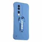 For Honor 90 Baking Varnish 360 Rotate Holder No Frame PC Phone Case(Blue) - 1