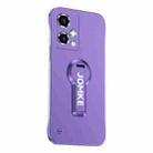 For Honor 90 GT Baking Varnish 360 Rotate Holder No Frame PC Phone Case(Purple) - 1