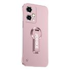 For Honor 90 GT Baking Varnish 360 Rotate Holder No Frame PC Phone Case(Pink) - 1