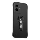 For Honor 100 Baking Varnish 360 Rotate Holder No Frame PC Phone Case(Black) - 1