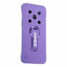 For Honor Magic4 Pro Baking Varnish 360 Rotate Holder No Frame PC Phone Case(Purple) - 1