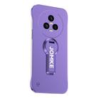 For Honor Magic5 Baking Varnish 360 Rotate Holder No Frame PC Phone Case(Purple) - 1