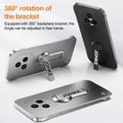 For Honor Magic5 Baking Varnish 360 Rotate Holder No Frame PC Phone Case(Silver) - 3