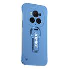 For Honor Magic6 Baking Varnish 360 Rotate Holder No Frame PC Phone Case(Blue) - 1