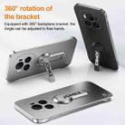 For Honor Magic6 Baking Varnish 360 Rotate Holder No Frame PC Phone Case(Silver) - 3