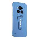 For Honor Magic6 Pro Baking Varnish 360 Rotate Holder No Frame PC Phone Case(Blue) - 1