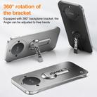 For Honor X40 Baking Varnish 360 Rotate Holder No Frame PC Phone Case(Silver) - 3