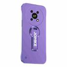 For Honor X40 GT Baking Varnish 360 Rotate Holder No Frame PC Phone Case(Purple) - 1