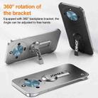 For Honor X50 Baking Varnish 360 Rotate Holder No Frame PC Phone Case(Silver) - 3