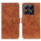 For Xiaomi 14T KHAZNEH Retro Texture Flip Leather Phone Case(Brown) - 1