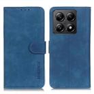 For Xiaomi 14T Pro KHAZNEH Retro Texture Flip Leather Phone Case(Blue) - 1