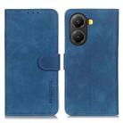 For Xiaomi Poco X7 Pro KHAZNEH Retro Texture Flip Leather Phone Case(Blue) - 1