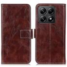 For Xiaomi 14T Pro Retro Crazy Horse Texture Leather Phone Case(Brown) - 1