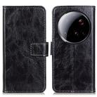 For Xiaomi 15 Ultra Retro Crazy Horse Texture Leather Phone Case(Black) - 1