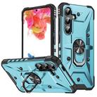 For Samsung Galaxy S24+ 5G Ring Holder Phone Case(Light Blue) - 1