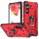 For Samsung Galaxy S24+ 5G Ring Holder Phone Case(Red) - 1