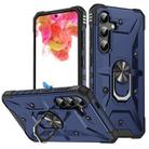 For Samsung Galaxy S24+ 5G Ring Holder Phone Case(Blue) - 1