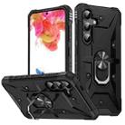 For Samsung Galaxy S24+ 5G Ring Holder Phone Case(Black) - 1