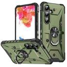 For Samsung Galaxy S24 5G Ring Holder Phone Case(Army Green) - 1