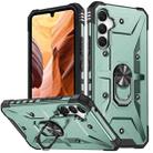 For Samsung Galaxy A34 5G Ring Holder Phone Case(Midnight Green) - 1