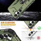 For Samsung Galaxy A34 5G Ring Holder Phone Case(Army Green) - 2