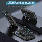 For Motorola Moto G Play 4G 2024 Ring Holder Carbon Fiber PC Hybrid TPU Phone Case(Black) - 2