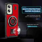 For Motorola Moto G Stylus 5G 2024 Ring Holder Carbon Fiber PC Hybrid TPU Phone Case(Red) - 3