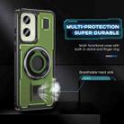 For Motorola Moto G Stylus 5G 2024 Ring Holder Carbon Fiber PC Hybrid TPU Phone Case(Army Green) - 3