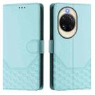 For Huawei nova 14 5G Honeycomb Embossing RFID Leather Phone Case(Mint Green) - 2