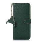 For Xiaomi 14T Pro Genuine Leather Litchi Texture RFID Leather Phone Case(Green) - 3