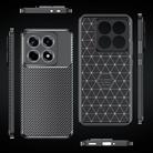 For Xiaomi 14T Carbon Fiber Texture Shockproof TPU Phone Case(Black) - 3