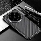 For Xiaomi 15 Ultra Carbon Fiber Texture Shockproof TPU Phone Case(Black) - 1