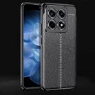 For Xiaomi 14T Pro Litchi Texture Shockproof TPU Phone Case(Black) - 1