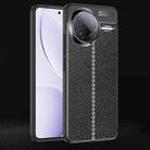 For Xiaomi Poco F7 Pro Litchi Texture Shockproof TPU Phone Case(Black) - 1