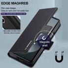 For Samsung Galaxy Z Fold7 5G LC.IMEEKE L1 Series Frosted Fine Texture PU Phone Case with Pen Slot, Pen Not Included(Black) - 3