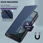 For Samsung Galaxy Z Fold7 5G LC.IMEEKE L1 Series Frosted Fine Texture PU Phone Case with Pen Slot, Pen Not Included(Blue) - 3