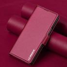 For Samsung Galaxy Z Fold7 5G LC.IMEEKE L1 Series Frosted Fine Texture PU Phone Case with Pen Slot, Pen Not Included(Red) - 2