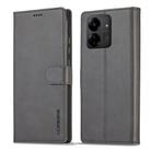 For Xiaomi 14T LC.IMEEKE Calf Texture Leather Phone Case(Grey) - 3