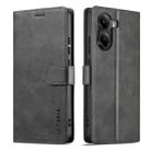 For Xiaomi Poco X7 Pro LC.IMEEKE Calf Texture Leather Phone Case(Grey) - 1