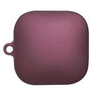 For Redmi Buds 6 Active Edition Solid Color Hard PC Frosted Bluetooth Earphone Protective Case(Wine Red) - 1