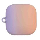 For Redmi Buds 6 Active Edition Gradient Hard PC Frosted Bluetooth Earphone Protective Case(Purple Orange) - 1