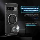 For Google Pixel 9 / 9 Pro Ring Holder Carbon Fiber PC Hybrid TPU Phone Case(Black) - 3