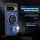 For Google Pixel 9 / 9 Pro Ring Holder Carbon Fiber PC Hybrid TPU Phone Case(Blue) - 3