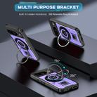 For Google Pixel 9 / 9 Pro Ring Holder Carbon Fiber PC Hybrid TPU Phone Case(Purple) - 2