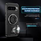 For Google Pixel 9 Pro XL Ring Holder Carbon Fiber PC Hybrid TPU Phone Case(Black) - 3