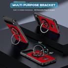 For Google Pixel 9 Pro XL Ring Holder Carbon Fiber PC Hybrid TPU Phone Case(Red) - 2