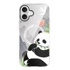 For iPhone 16 TGVIS Grace Series MagSafe Magnetic Phone Case(Panda) - 1