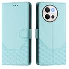 For vivo V40 Lite 5G / V30e 5G Global Honeycomb Embossing RFID Leather Phone Case(Mint Green) - 2