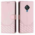 For vivo Y51a 2021 / Y33 4G 2021 Honeycomb Embossing RFID Leather Phone Case(Pink) - 2