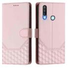 For vivo Y17 / Y15 / Y12 / Y11 Honeycomb Embossing RFID Leather Phone Case(Pink) - 2